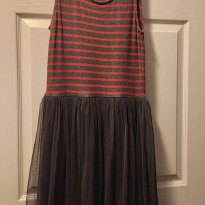 Matilda Jane Stripped Dress With A Tulle Skirt